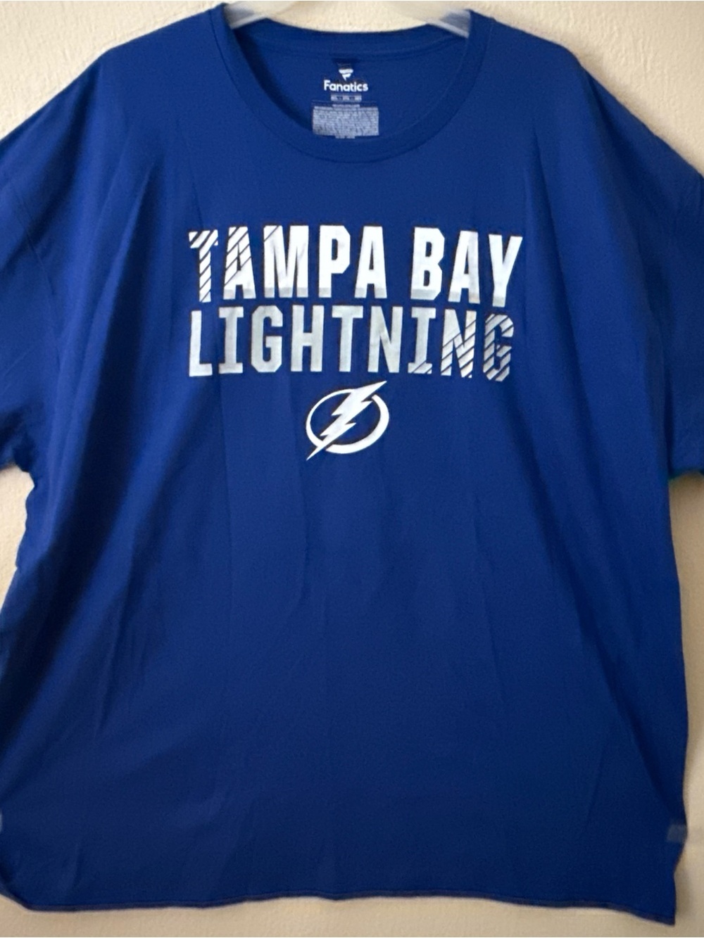 Tampa Bay Lightning Champion Primary Logo Jersey T-Shirt - Blue - Size 3XL- NWOT